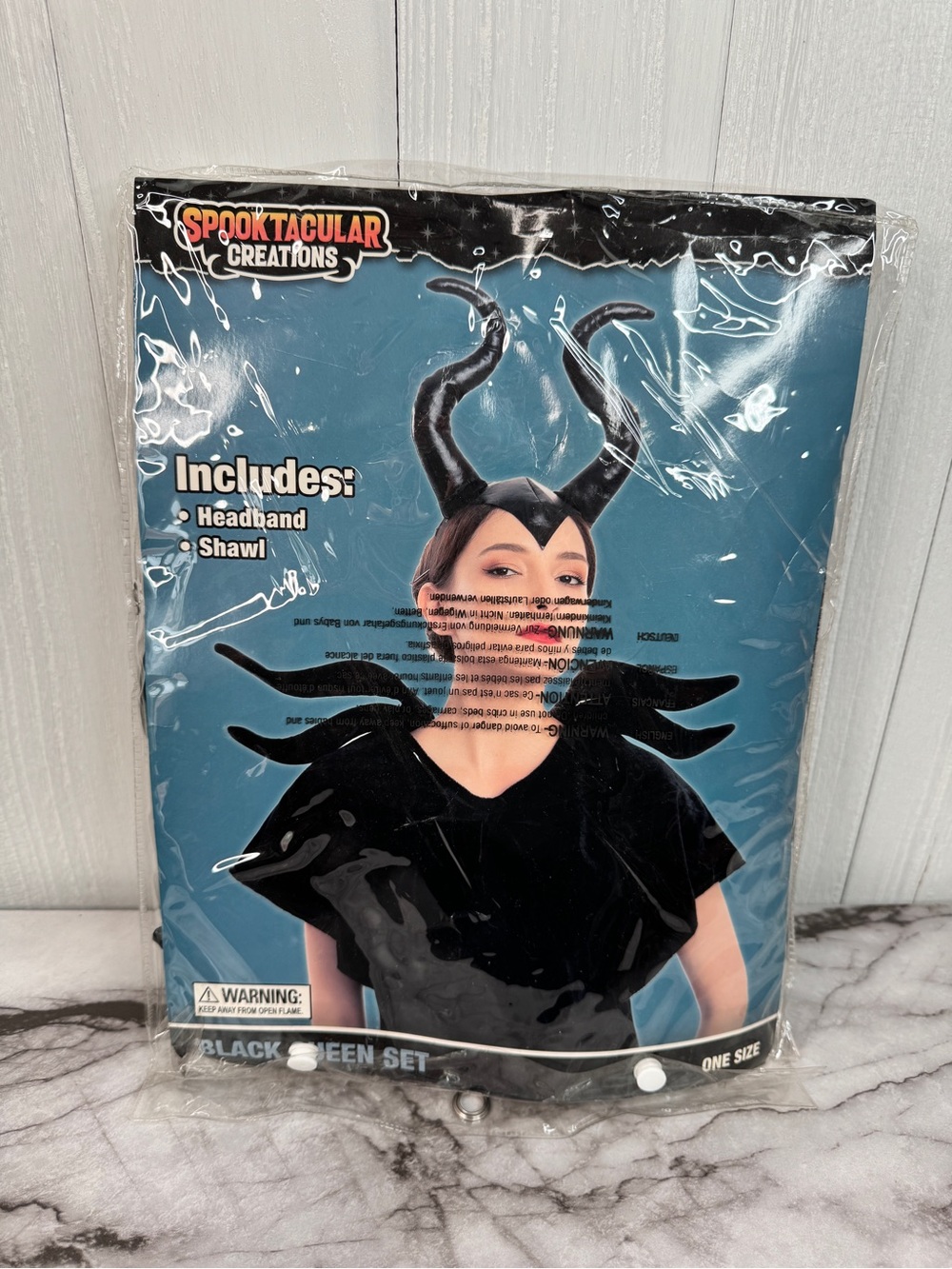 Spooktacular Creations Black Evil Queen Accessories Set - One size